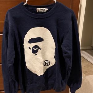 A bathing ape sweatshirt big ape head